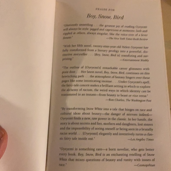 Paperback novel Boy, Snow, Bird by Helen Oyeyemi - Picture 3 of 4
